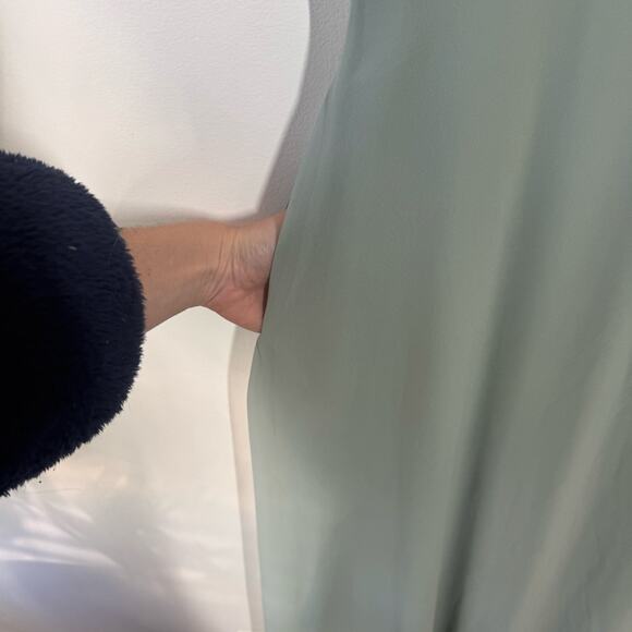 Birdy Grey DEVIN CONVERTIBLE DRESS Women M CHIFFON SAGE BRIDEMAID WEDDING - Picture 14 of 15